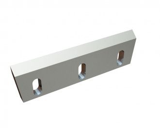 Rotor knife 350x100x22, Premium Line, 3 slotted holes, cutting edge 52°, X version for Zerma | AMIS 