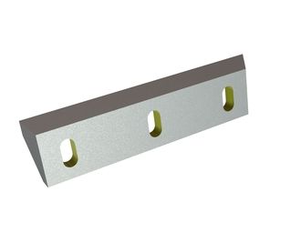 Rotor knife 385x100x22, Eco Line, 3 slotted holes, cutting edge 50°, double-sided double end chamfer for Amis | Zerma Zerma GSH 800/1600