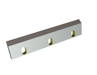 Rotor knife 390x80x20, StandardCut, 3 slotted holes, cutting edge 55°/50°, X version for Rapid Granulator AB 