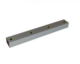 Rotor knife 399x50x35, StandardCut, 4x M16 thread, X version for Eldan Recycling Eldan HPG 165
