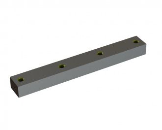 Rotor knife 399x50x35, StandardCut, 4xM16, version Y for Eldan Recycling Eldan HPG 165