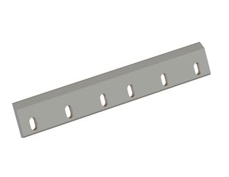 Rotor knife 400x65x13, Premium Line, 6 slotted holes, cutting edge 55°/45°, X version 