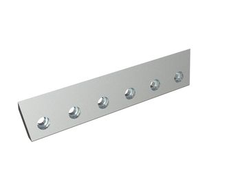 Rotor knife 400x88x24 PremiumCut, 6 countersunk holes, cutting edge 45°, X version for Heinrich Dreher Maschinenbau 