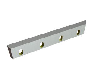 Rotor knife 414x70x14, StandardCut, 4 slotted holes, cutting edge 48°, X version for Getecha GmbH 