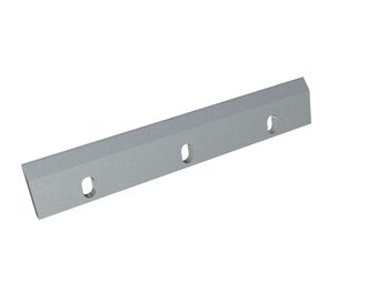 Rotor knife 450x75x14 Premium Line, 3 slotted holes, 2xM8 threads, cutting edge 3x40°/35°, X version for Rapid Granulator AB 