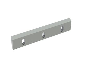 Rotor knife 480x100x24, Premium Line, 3 slotted holes, 2x M12, X version 