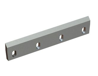 Rotor knife 498x100x20, PremiumCut, 4 slotted holes, cutting edge 50°, 2x M12 threads 