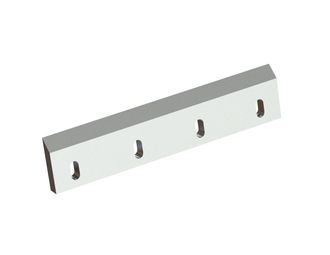 Rotor knife 498x108x24, Premium Line, 4 slotted holes, cutting edge 45°, X version for Previero | Sorema 