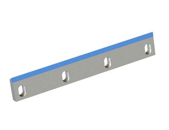Rotor knife 500x80x22, CarbideCut, cutting edge 68°, M10, carbide grade H5, 4 slots 22.5x37.5 for MeWa | Ehehalt | Andritz MeWa | THM Recycling 