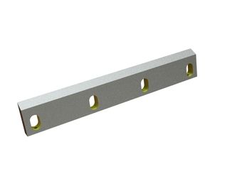 Rotor knife 500x80x22, StandardCut, 4 slotted holes, cutting edge 60°, Y version for MeWa | Ehehalt | Andritz MeWa | THM Recycling Mewa USM 1000