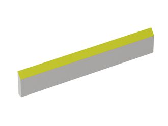 Rotor knife 500x90x19, Eco Line, cutting edge 43°, 2x M8, Y version for Previero | Sorema 