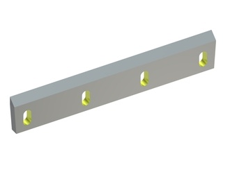 Rotor knife 568x100x22 Eco Line 4 long slot, blade 50°, Y-version for Herbold Meckesheim GmbH 