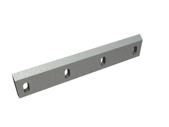 Rotor knife 568x100x22, PremiumCut, cutting edge 50°, 2xM10, 2xM12, double-sided end chamfer for Herbold Meckesheim USA - Resource Recycling Systems Inc. Herbold SML 45/60