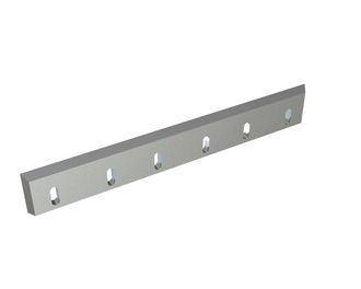 Rotor knife 600x85x15, PremiumCut, 6 slotted holes, cutting edge 55°, 6xM8, X version for Hosokawa Alpine AG 