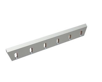 Rotor knife 600x90x18, PremiumCut, 6 slotted holes, cutting edge 50°, 3x M12 threads, X version for Netzsch-Condux Mahltechnik GmbH 