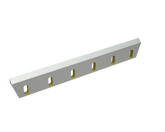 Rotor knife 600x90x18, StandardCut, 6 slotted holes, cutting edge 50°, 3x M12 threads, X version for Netzsch-Condux Mahltechnik GmbH 