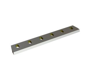 Rotor knife 600x90x20, StandardCut, 6 slotted holes, cutting edge 70°, 2x M10 threads, X version for Netzsch-Condux Mahltechnik GmbH 