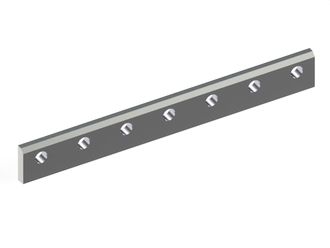 Rotor knife 608.8x77.2x19, 7 holes Ø25.4, cutting edge 82°, Y version 