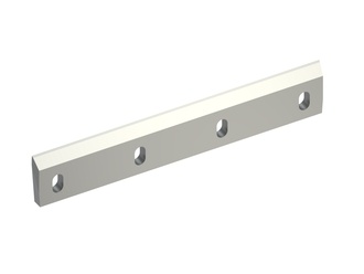 Rotor knife 638x110x22 Premium Line, cutting edge 5°/45°, 4 cutting edges, 2xM10, X-variant 