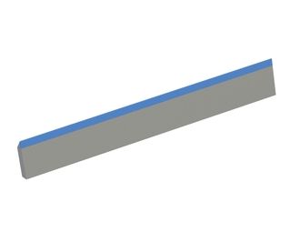 Rotor knife 745x105x25, CarbideCut, cutting edge 45°, M14, carbide grade H4 for Folcieri 