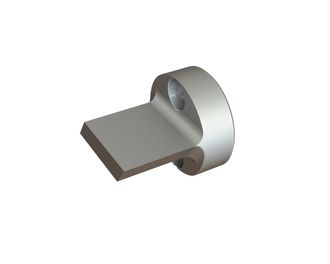 Rotor knife 90x115x90 Eco Line 2 counter-sunk holes, edge 55°, B1-version for Zeno Zerkleinerungsmaschinen Zeno ZZM 2000