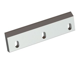 Rotor knife left 300x78x19, Premium Line, 3 slotted holes, cutting edge 50°/55°, X version 