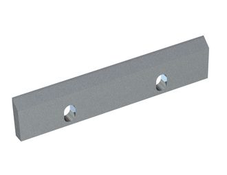 Rotor knife left 310x66x16, Premium Line, 2 slotted holes, X version for Rapid Granulator AB 