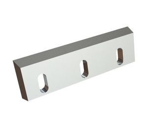 Rotor knife left 332x100x24, Premium Line, 3 slotted holes, cutting edge 60°, X version for Wipa Werkzeug- und Maschinenbau GmbH 