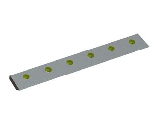 Rotor knife left 399x57x16, StandardCut, 6 holes, cutting edge 45°, version Y for Heinrich Dreher Maschinenbau 