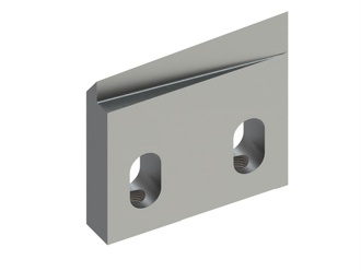 Rotor knife left 50x49x10 Premium Line 2 long slot, blade 40°, X-version 