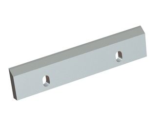 Rotor knife right 451x95x24, Premium Line, 2 slotted holes, 2xM16, cutting edge 55°/50°, X version for Rapid Granulator AB 