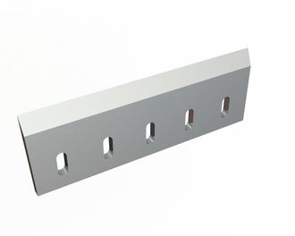 Rotor knife short 447x160x16, Premium Line, 5 slotted holes, cutting edge 6.5x10° (front)/25° for Herbold Meckesheim USA - Resource Recycling Systems Inc. Herbold SML 60/100