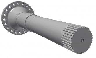 Rotor shaft, drive unit side (floating bearing) for Vecoplan Vecoplan VNZ