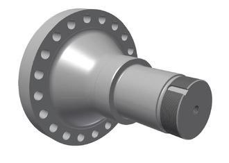 Rotor shaft opposite to drive unit fixed bearing for Vecoplan LLC (Retech) Vecoplan VNZ 210