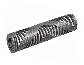 Rotor version 65, corps de base rechargé dur incl. profil en L pour Lindner Recyclingtech 