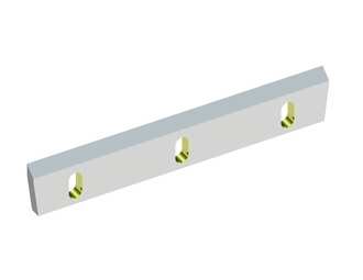 Rotormesser 585x100x22, Eco Line, 2xM12, Schneide 66°, 4 Langlöcher 22x49, beidseitige Stirnfasen 7° für EnMa Granulator EnMa Hochleistungsgranulator GH700-Serie