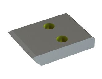 Rotormesser 63x45x12 Eco Line, 2 Bohrungen, Schneide 0.8x10° vorne 