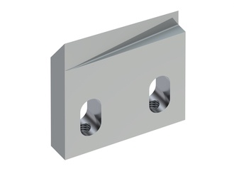 Rotormesser links 50x49x10, Premium Line, 2 Langlöcher, Schneide 40°, X-Version 