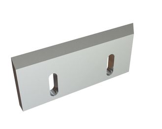 Rotormesser rechts 210x90x16, Premium Line, 2 Langlöcher, 2xM8 Gewinde, Schneide 7° (vorne)/50° für Hosokawa Alpine AG 