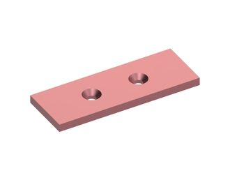 Schlegel 180x65x10, 2 Bohrungen Ø11, Hardox für Herbold Meckesheim GmbH 