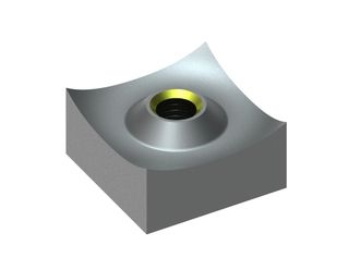 Schneidkrone 40x40x20 Eco Line M12 Gewinde, Y-Variante for Vecoplan LLC (Retech) 