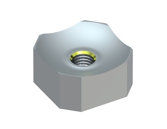 Schneidkrone 60x60x30 Eco Line, M18 Gewinde, X-Variante für Vecoplan 