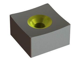 Schneidkrone 75x75x40 Eco Line M18 Gewinde, X-Variante für Previero 