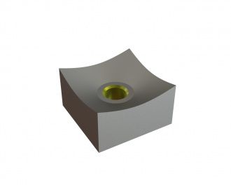 Schneidkrone aggressiv 80x80x45 Eco Line M24 Gewinde, X-Variante für Vecoplan Vecoplan VNZ