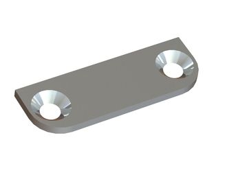 Schutzplatte 60x20x3, beids. 2 Senkungen für Weima Maschinenbau GmbH 