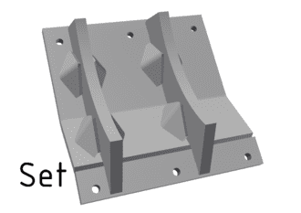 Scraper 12-part, version 110, hydraulic door, double hard-faced for Vecoplan Vecoplan VVZ