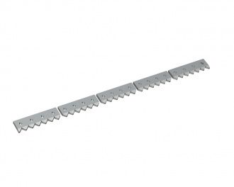 Scraper comb 5-piece 1993x123x28 Premium Line, version 60, X version for Vecoplan LLC (Retech) Vecoplan VAZ 160/200