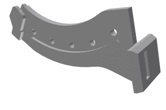 Screen bar left, version 140, for hydraulically operated door for Vecoplan LLC (Retech) Vecoplan VVZ 250 Hurricane