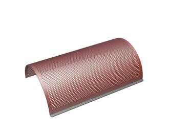 Screen basket 1100 wide, plate thickness t=8 perforation Ø14, ligament 7, Hardox for Hosokawa Alpine AG 