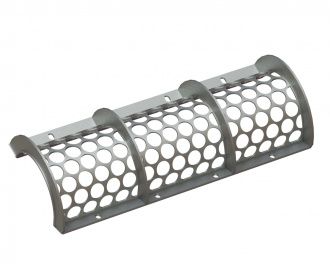Screen basket 1300 mm wide, screen plate thickness t=8, perforation Ø70 ligament 10 for Vecoplan Vecoplan VAZ 1300
